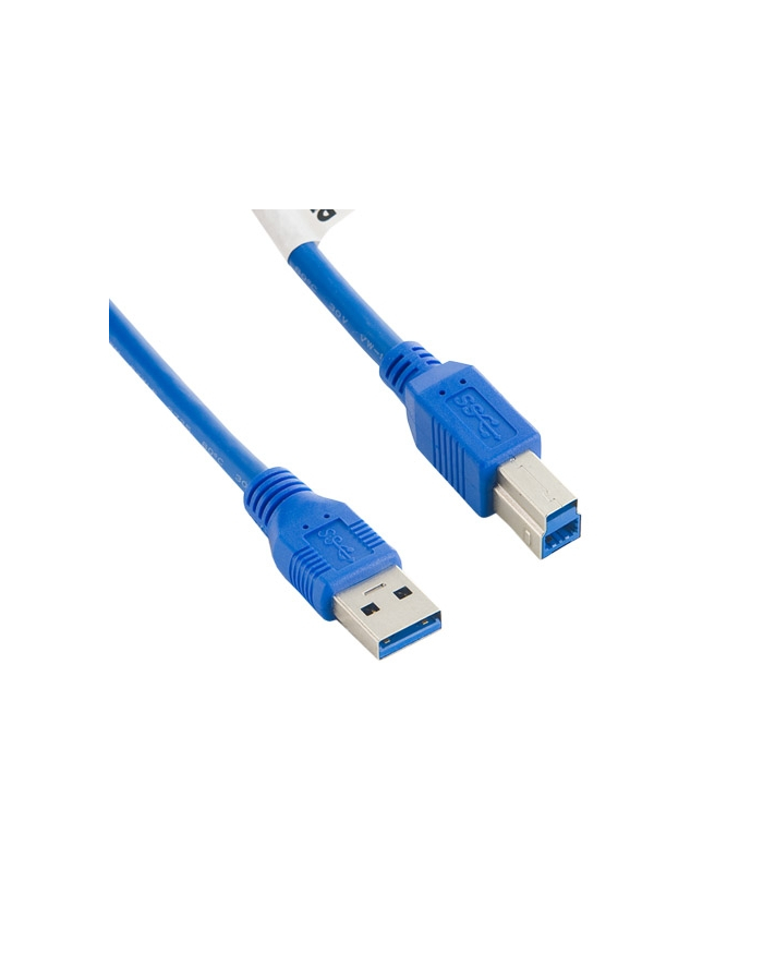 4World Kabel USB 3.0 AM-BM 1.0m| niebieski główny