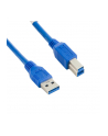 4World Kabel USB 3.0 AM-BM 1.0m| niebieski - nr 2