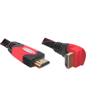 Delock Kabel High Speed HDMI Ethernet HDMI A męskie > HDMI A męskie kątowy 1m