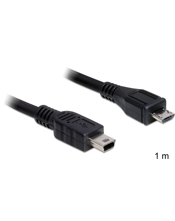 Delock kabel USB micro-BM > USB mini BM, USB 2.0, 1 m główny