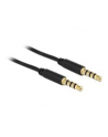 Delock Kabel Stereo Jack 3.5 mm 4 pin męski->Stereo Jack 3.5 mm 4 pin męski, 2m - nr 12