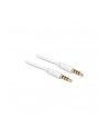 Delock Kabel Stereo Jack 3.5mm 4pin (M)->Stereo Jack 3.5mm 4pin (M), 1m, white - nr 10
