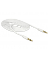 Delock Kabel Stereo Jack 3.5mm 4pin (M)->Stereo Jack 3.5mm 4pin (M), 2m, white - nr 13