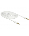 Delock Kabel Stereo Jack 3.5mm 4pin (M)->Stereo Jack 3.5mm 4pin (M), 2m, white - nr 15