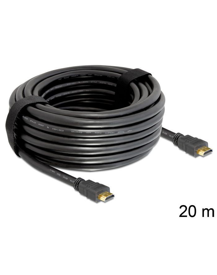 Delock Kabel High Speed HDMI with Ethernet – HDMI A męskie > HDMI A męskie 20 m główny