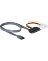 Delock kabel do dysków SATA 7pin - Molex 4 pin power + SATA 22 pin data + power - nr 15