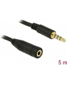 Delock Kabel/Przedłużacz Audio Stereo Jack 3.5mm (M) -> Iphone 4pin (F), 5m - nr 17
