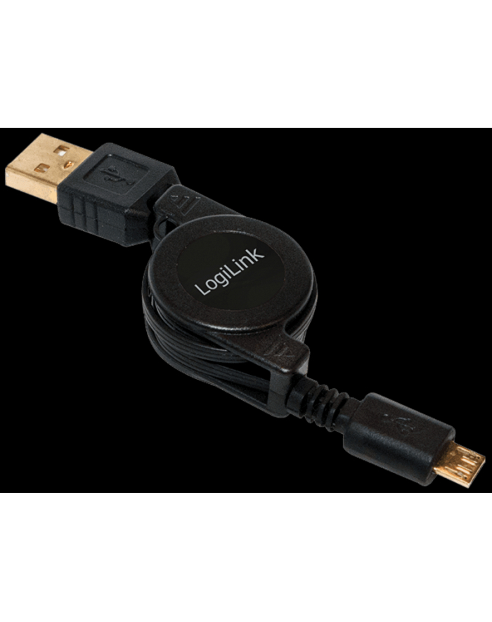 LOGILINK - Rozwijany kabel USB A męski do Micro USB B męski główny