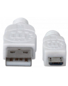 Manhattan Kabel Hi-Speed USB 2.0 A męski na micro-B męski, 1m, biały - nr 12