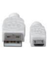 Manhattan Kabel Hi-Speed USB 2.0 A męski na micro-B męski, 1m, biały - nr 17