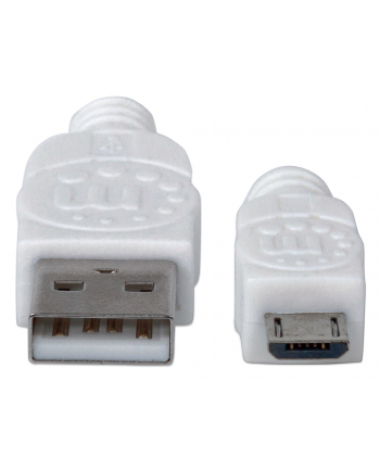 Manhattan Kabel Hi-Speed USB 2.0 A męski na micro-B męski, 1m, biały
