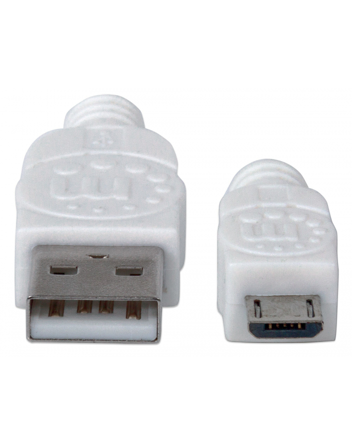Manhattan Kabel Hi-Speed USB 2.0 A męski na micro-B męski, 1m, biały główny