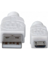 Manhattan Kabel Hi-Speed USB 2.0 A męski na micro-B męski, 1m, biały - nr 24