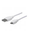 Manhattan Kabel Hi-Speed USB 2.0 A męski na micro-B męski, 1m, biały - nr 33