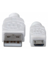 Manhattan Kabel Hi-Speed USB 2.0 A męski na micro-B męski, 1m, biały - nr 6