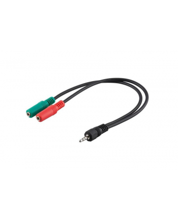 Manhattan Kabel /adapter audio stereo 1 x jack 3.5 mm 4-pinowy na 2 x jack 3.5mm