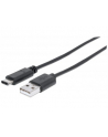 Manhattan Kabel USB-C męski na USB typu A męski 1m czarny USB 2.0 - nr 16