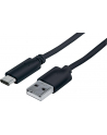 Manhattan Kabel USB-C męski na USB typu A męski 1m czarny USB 2.0 - nr 24