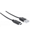 Manhattan Kabel USB-C męski na USB typu A męski 1m czarny USB 2.0 - nr 3
