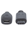 Manhattan Kabel USB-C męski na micro-B żeński 15cm czarny USB 2.0 - nr 14