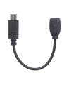 Manhattan Kabel USB-C męski na micro-B żeński 15cm czarny USB 2.0 - nr 15