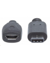 Manhattan Kabel USB-C męski na micro-B żeński 15cm czarny USB 2.0 - nr 4