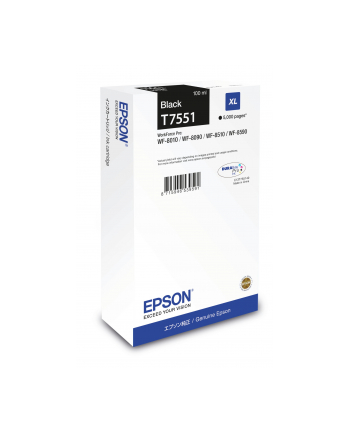 Tusz Epson T7551 black XL | WF-8010/WF-8090/WF-8510/WF-8590