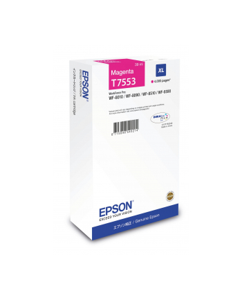 Tusz Epson T7553 cyan XL | WF-8010/WF-8090/WF-8510/WF-8590