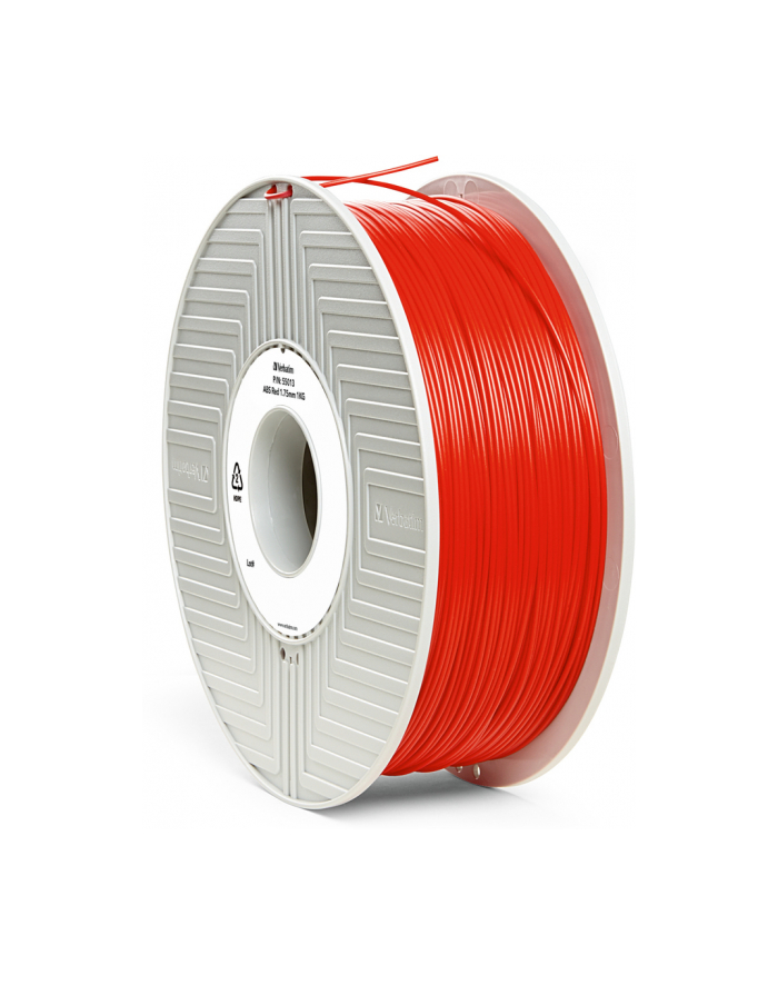Filament VERBATIM / ABS / Czerwony / 1,75 mm / 1 kg główny