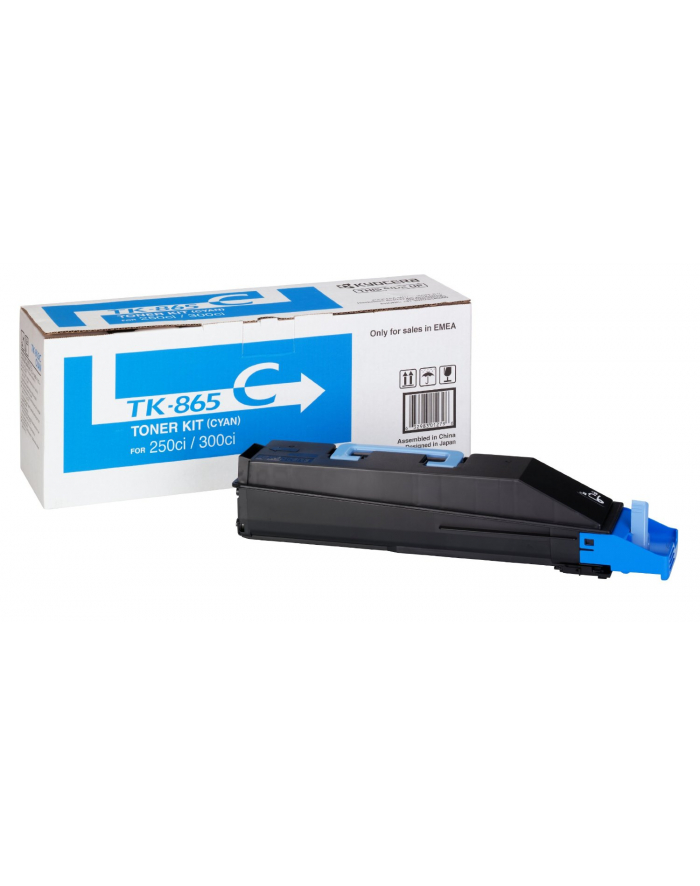 Toner Kyocera TK-865-C | 12000 str | Cyan | TASKalfa 250ci 300ci główny