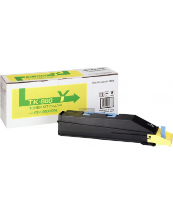 Toner Kyocera TK-880Y | 18000 str | Yellow | FS-C8500DN