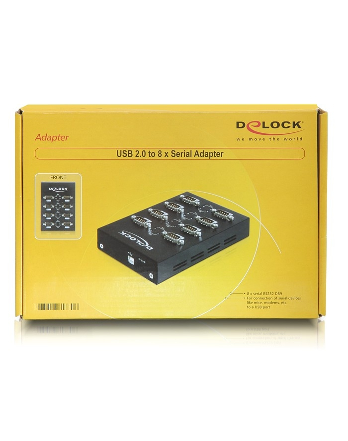 Delock Adapter USB 2.0 > 8 x COM port główny