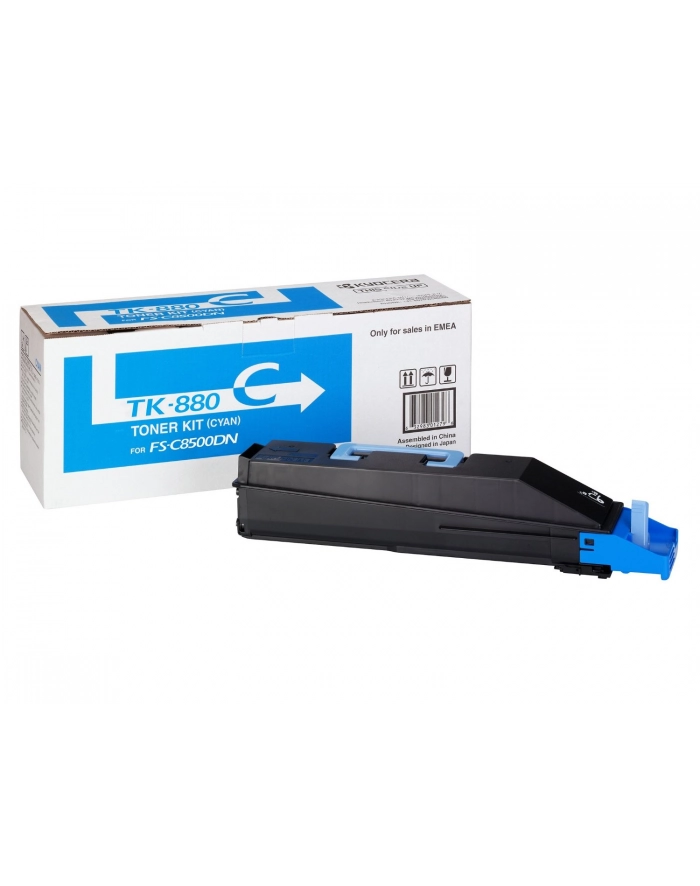 Toner Kyocera TK-880C | 18000 str | Cyan | FS-C8500DN główny