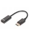 ASSMANN KABEL ADAPTER DISPLAYPORT 1.1A TYP DP/HDMI A M/Ż CZARNY 0 15M AK-340400-001-S - nr 20