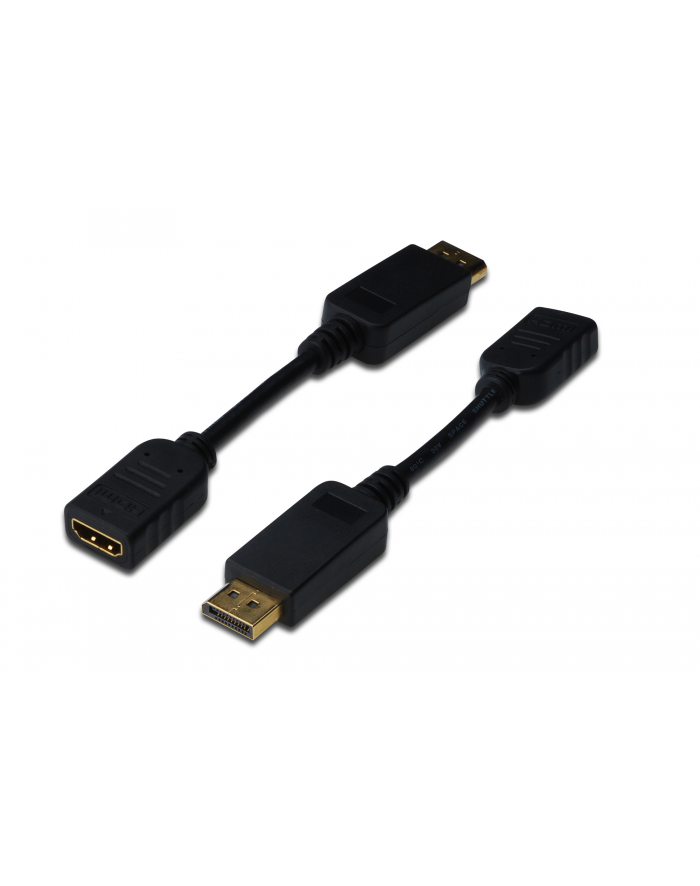 ASSMANN KABEL ADAPTER DISPLAYPORT 1.1A TYP DP/HDMI A M/Ż CZARNY 0 15M AK-340400-001-S główny