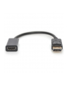 ASSMANN KABEL ADAPTER DISPLAYPORT 1.1A TYP DP/HDMI A M/Ż CZARNY 0 15M AK-340400-001-S - nr 33