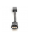 ASSMANN KABEL ADAPTER DISPLAYPORT 1.1A TYP DP/HDMI A M/Ż CZARNY 0 15M AK-340400-001-S - nr 35