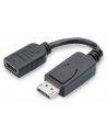 ASSMANN KABEL ADAPTER DISPLAYPORT 1.1A TYP DP/HDMI A M/Ż CZARNY 0 15M AK-340400-001-S - nr 37