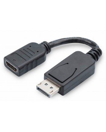 ASSMANN KABEL ADAPTER DISPLAYPORT 1.1A TYP DP/HDMI A M/Ż CZARNY 0 15M AK-340400-001-S