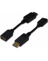ASSMANN KABEL ADAPTER DISPLAYPORT 1.1A TYP DP/HDMI A M/Ż CZARNY 0 15M AK-340400-001-S - nr 41