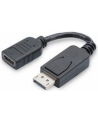ASSMANN KABEL ADAPTER DISPLAYPORT 1.1A TYP DP/HDMI A M/Ż CZARNY 0 15M AK-340400-001-S - nr 43