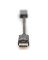 ASSMANN KABEL ADAPTER DISPLAYPORT 1.1A TYP DP/HDMI A M/Ż CZARNY 0 15M AK-340400-001-S - nr 47