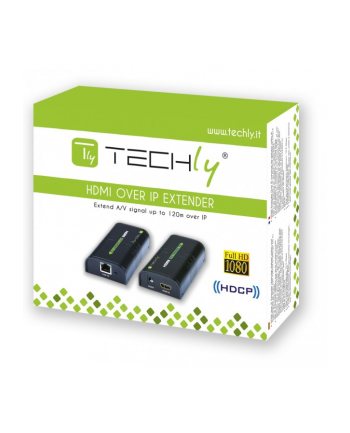 Techly Extender HDMI over IP, do 120m