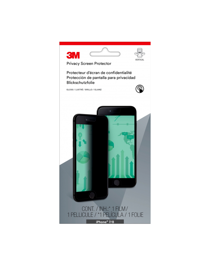 3M™ Folia Prywatyzująca do iPhone 6 - pionowa/błyszcząca główny