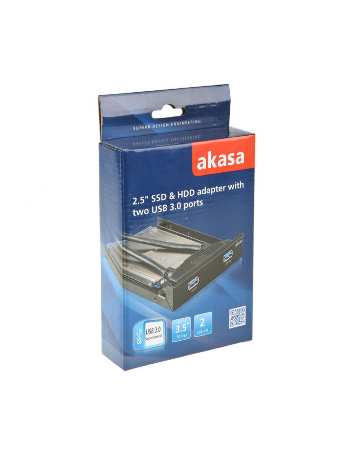 Akasa Mocowanie do SSD/HDD 2x USB 3.0 AK-HDA-09BK główny