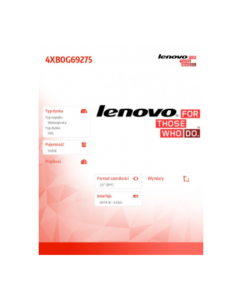 Lenovo ThinkStation 512GB SATA 2.5' 6Gbps SSD
