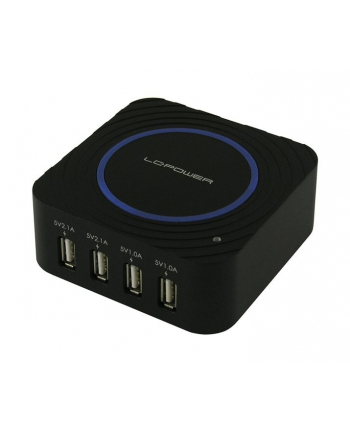 LC-POWER LADOWARKA UNIWERSALNA USB LC-CH-USB-QI 4xUSB 2.1A i 1.0A System ladowania bezprzewodowego QI nr 2