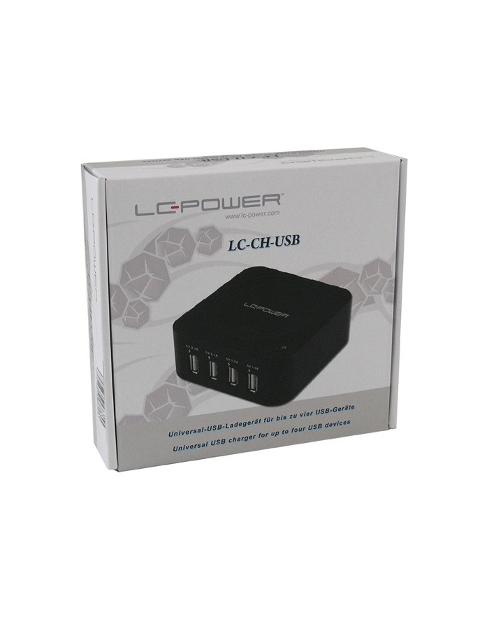 LC-POWER LADOWARKA UNIWERSALNA USB LC-CH-USB 4xUSB 2.1A i 1.0A główny