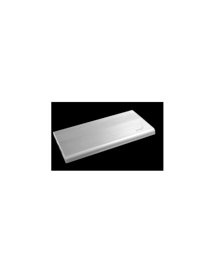 PQI POWER BANK 5000VmAh DUAL-USB 2,4/1,5A,SILVER, ALUMINIOWY główny