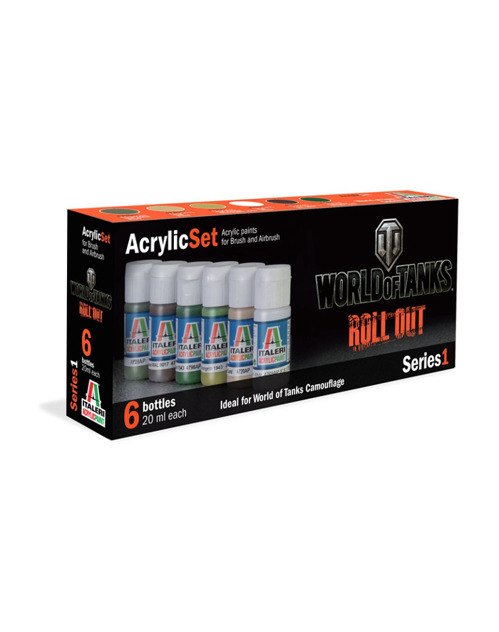 ITALERI World of tanks acrylic set główny
